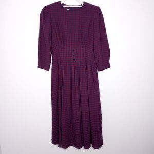 Vintage Olivia Rose New York gingham dress